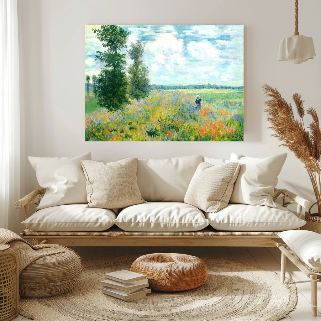 Poppy Fields Claude Monet (near Argenteuil-1875)