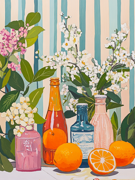 Berries, oranges lemons Still Life